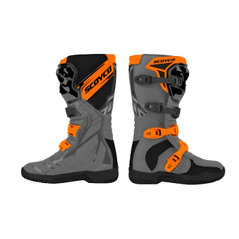 Мотоботы SCOYCO MBM009.2 TWL edition GREY/ORANGE
